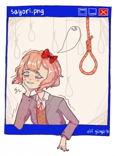 Стикерпак sayori.chr для Telegram — скачать