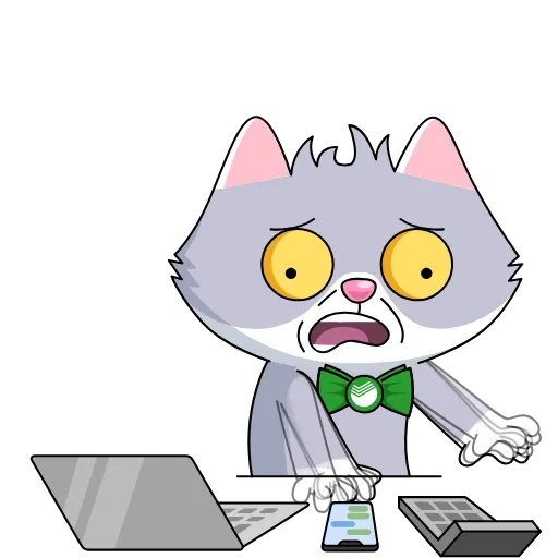🤯 Стикер «Сберкот обновлен» для Telegram