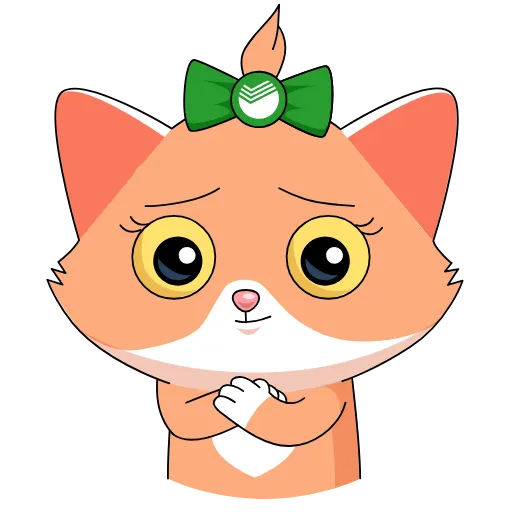 😽 Стикер «Сберкот обновлен» для Telegram