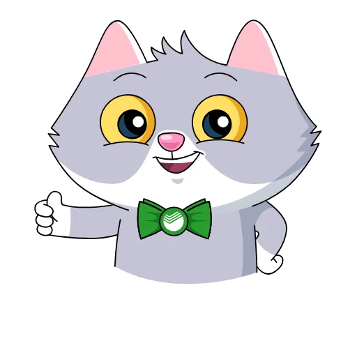 👍 Стикер «Сберкот обновлен» для Telegram