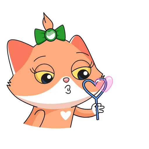 💕 Стикер «Sbercat and Kitsy» для Telegram
