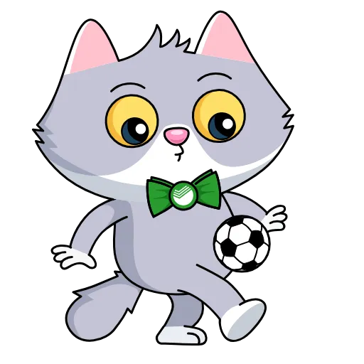 ⚽ Стикер «Sbercat and Kitsy» для Telegram