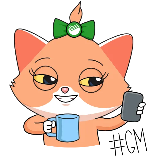 🤳 Стикер «Sbercat and Kitsy» для Telegram