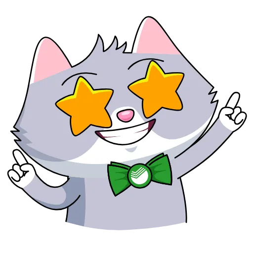 🤩 Стикер «Sbercat and Kitsy» для Telegram