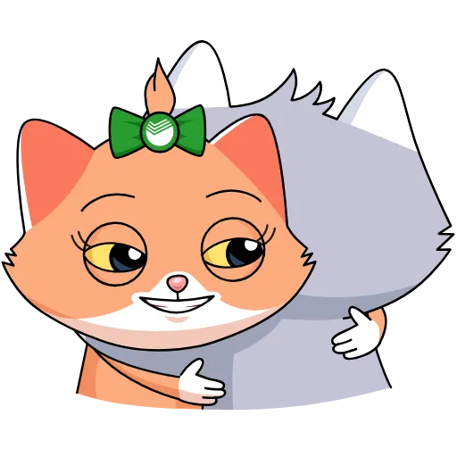 🤗 Стикер «Sbercat and Kitsy» для Telegram