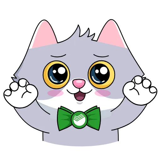 🐾 Стикер «Sbercat and Kitsy» для Telegram