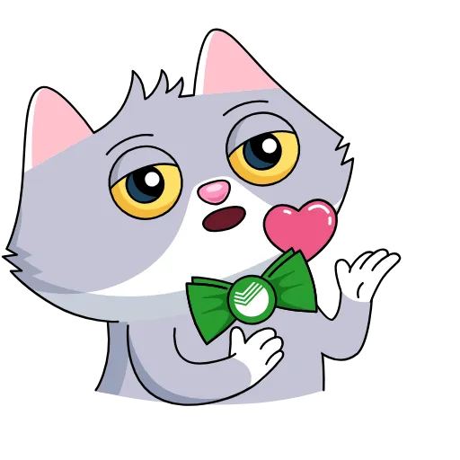 😘 Стикер «Sbercat and Kitsy» для Telegram
