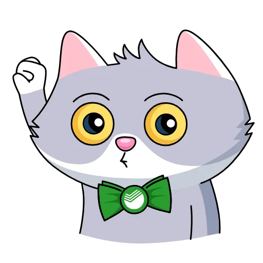 😖 Стикер «Sbercat and Kitsy» для Telegram