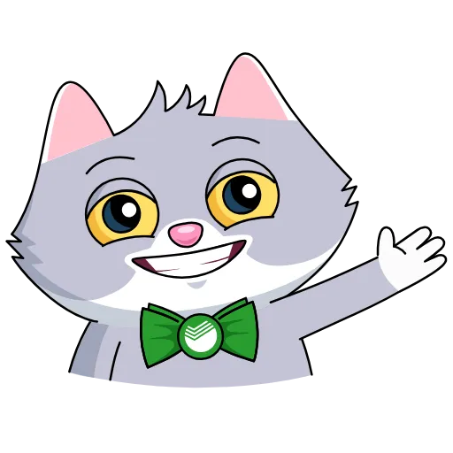 🙋 Эмодзи «СберКот и Куся» для Telegram
