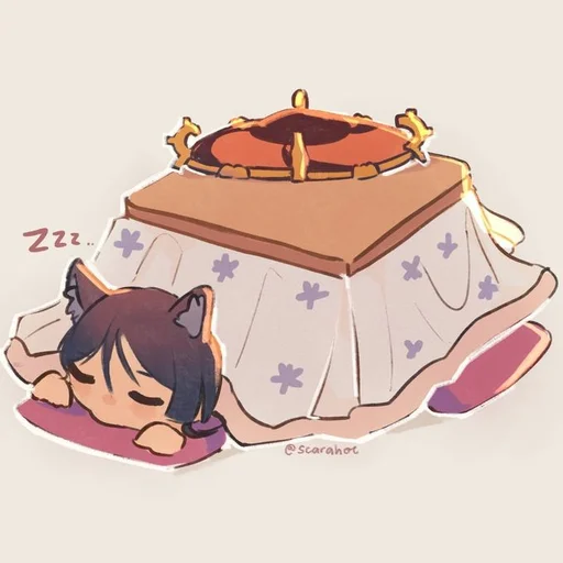😴 Стикер «Скарамучча» для Telegram
