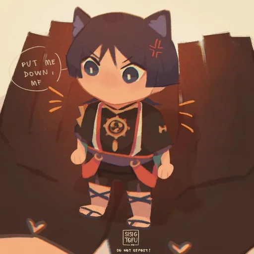 🐱 Стикер «Скарамучча» для Telegram