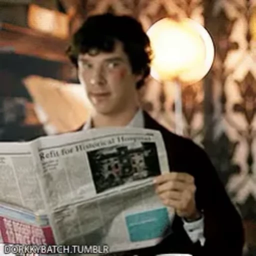 📰 Стикер «Шерлок/Sherlock» для Telegram