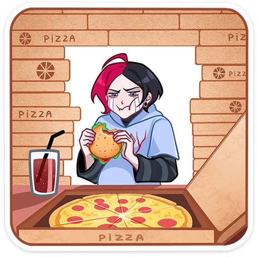 🍕 Стикер «Школьник Чич без надписей» для Telegram