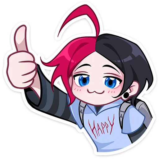 👍 Стикер «Школьник Чич без надписей» для Telegram