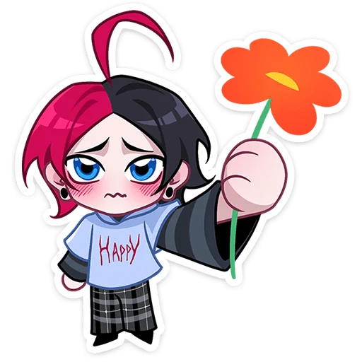 🌹 Стикер «Школьник Чич без надписей» для Telegram