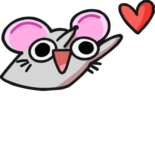 ❤️ Эмодзи «Школьный Крысюк» для Telegram
