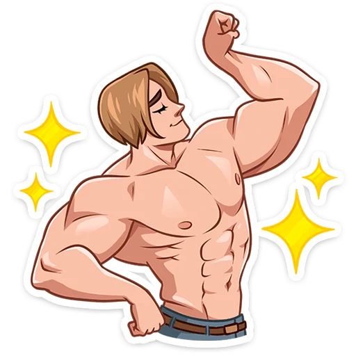 💪 Стикер «Скотт Леон» для Telegram