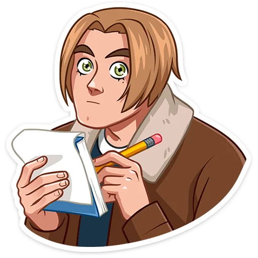 📝 Стикер «Скотт Леон» для Telegram