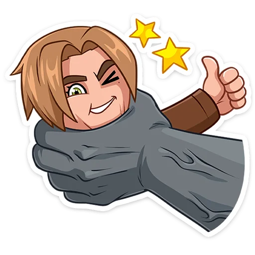 👍 Стикер «Скотт Леон» для Telegram