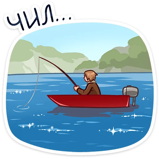 🎣 Стикер «Скотт Леон» для Telegram