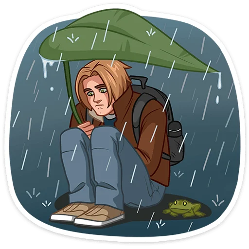 ☔️ Стикер «Скотт Леон» для Telegram
