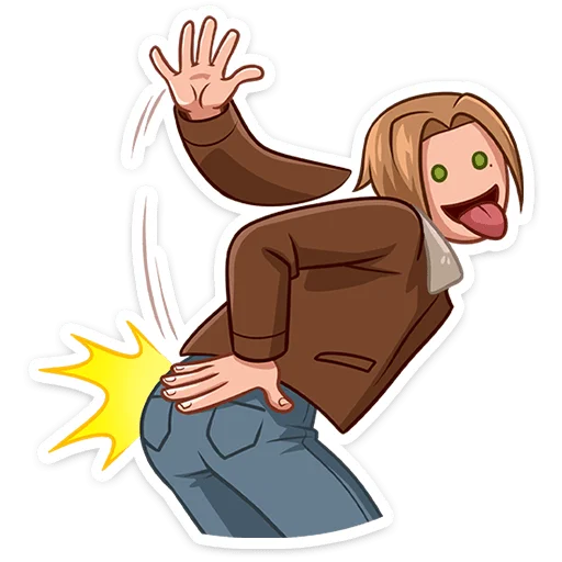 🍑 Стикер «Скотт Леон» для Telegram
