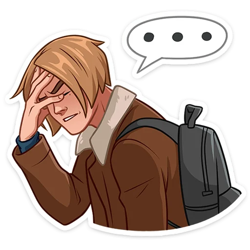 🤦‍♂ Стикер «Скотт Леон» для Telegram