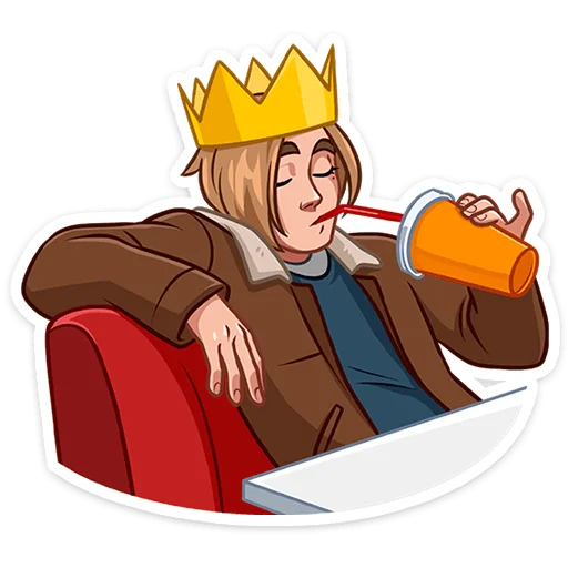 🤴 Стикер «Скотт Леон» для Telegram