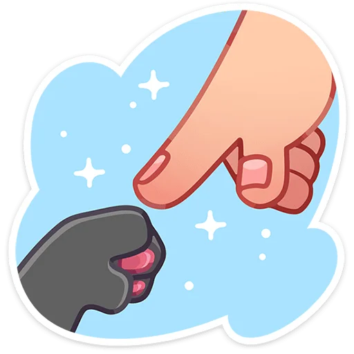 🐾 Стикер «Лапки-Царапки» для Telegram