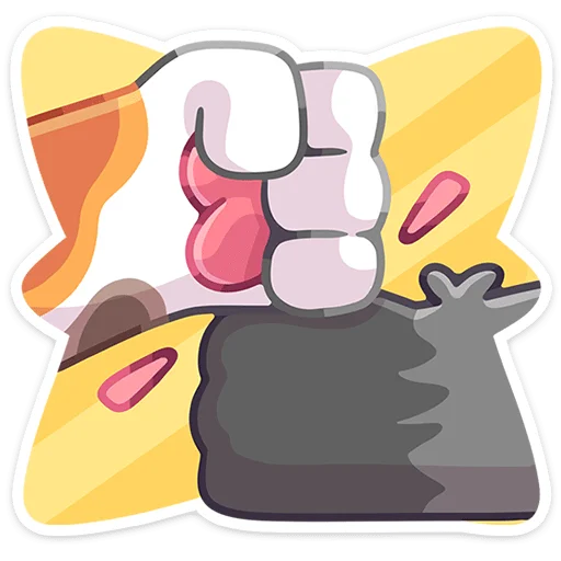 🐾 Стикер «Лапки-Царапки» для Telegram