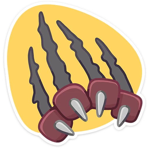 🐾 Стикер «Лапки-Царапки» для Telegram
