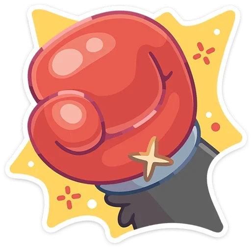🥊 Стикер «Лапки царапки» для Telegram
