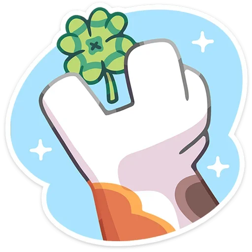 🍀 Стикер «Лапки царапки» для Telegram