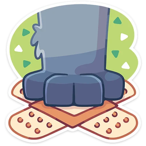 🩹 Стикер «Лапки царапки» для Telegram