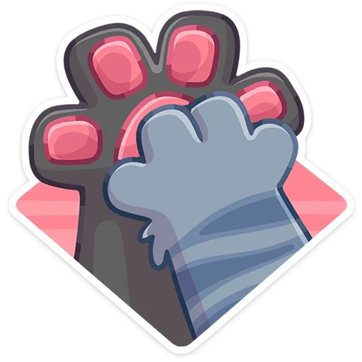 🖐 Стикер «Лапки царапки» для Telegram