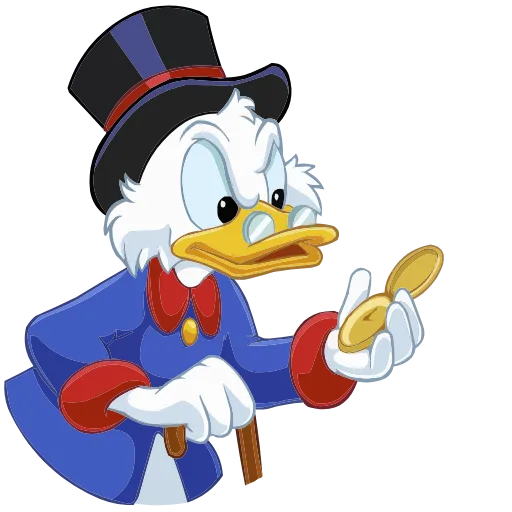 ⏳ Эмодзи «Скрудж МакДак» для Telegram