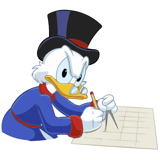 😒 Эмодзи «Скрудж МакДак» для Telegram