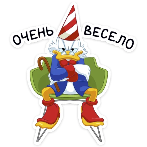 😔 Стикер «Скрудж МакДак» для Telegram