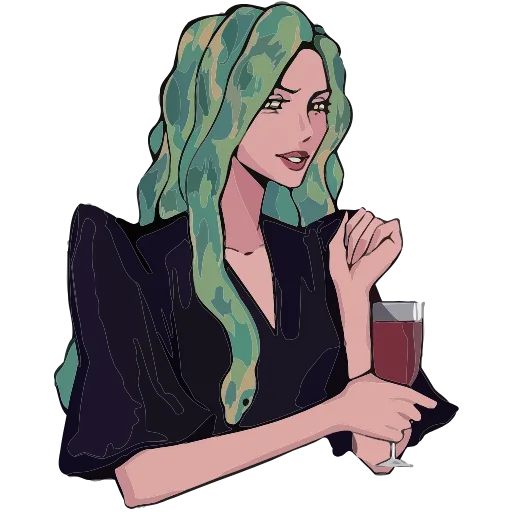 🍷 Эмодзи «Сцилла» для Telegram