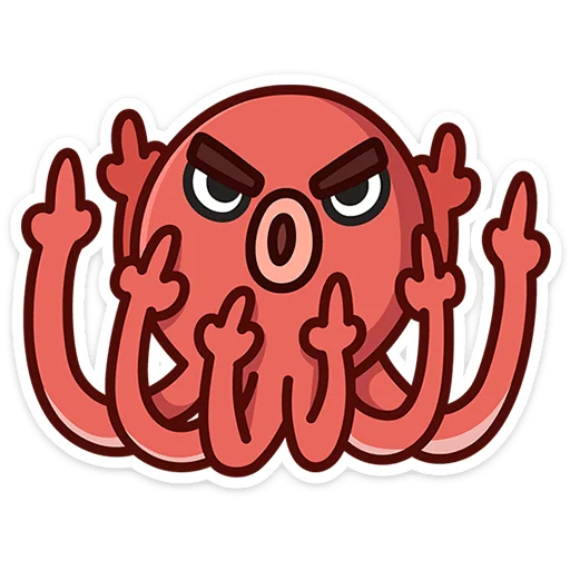 🖕 Стикер «Морской коктейль» для Telegram
