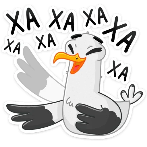 😂 Стикер «Чайка Сэм» для Telegram