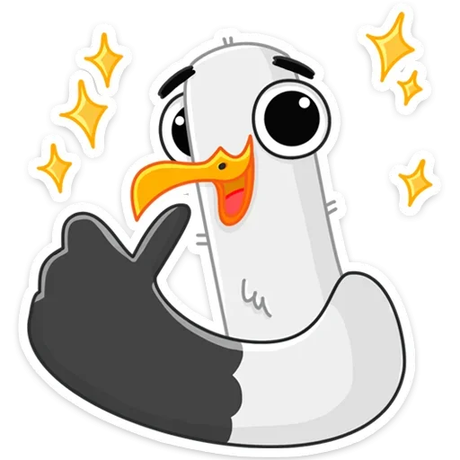 👍 Стикер «Чайка Сэм» для Telegram