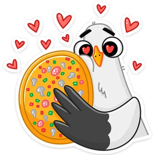 ❤️ Стикер «Чайка Сэм» для Telegram