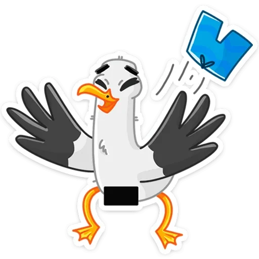 💃 Стикер «Чайка Сэм» для Telegram
