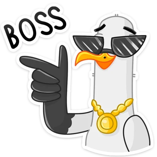 😎 Стикер «Чайка Сэм» для Telegram