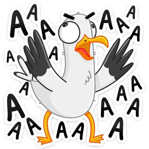 😱 Стикер «Чайка Сэм» для Telegram