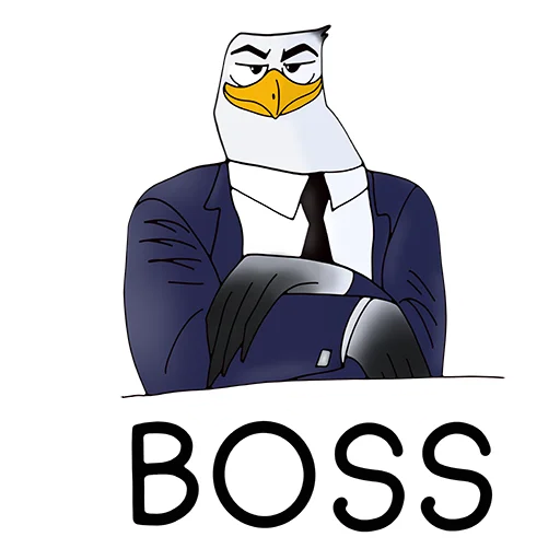 😎 Стикер «Чайка JEFF» для Telegram