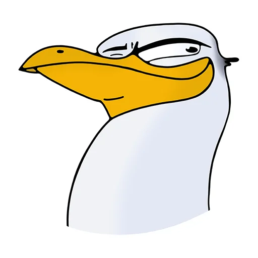 😈 Стикер «Чайка JEFF» для Telegram