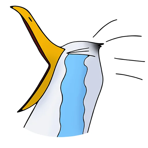 😭 Стикер «Чайка JEFF» для Telegram