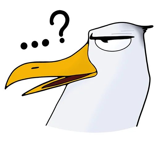 🤔 Стикер «Чайка JEFF» для Telegram